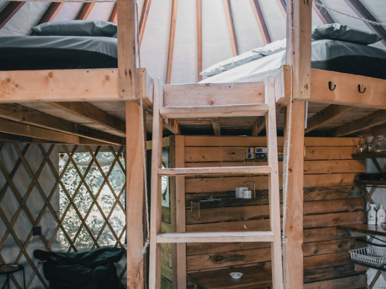 The Belvédère Yurt in L'Ange-Gardien, Quebec