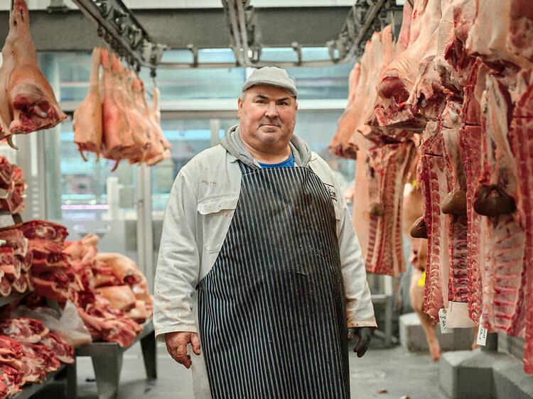 These photographs capture the fading world of Smithfield's midnight meat market