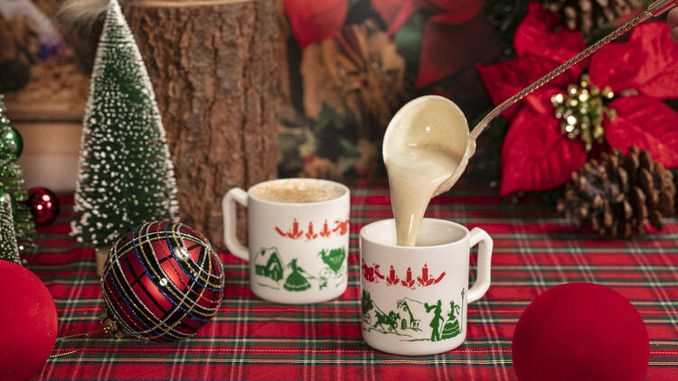 Miracle Christmas pop-up eggnog