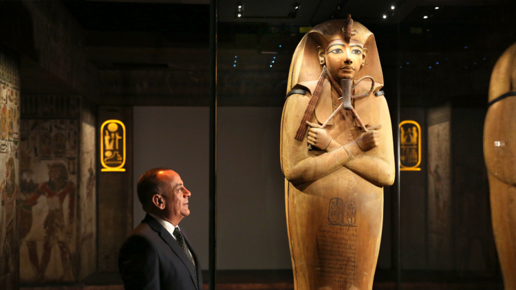 The coffin of Ramses the Great