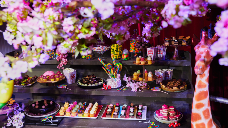 A candy buffet