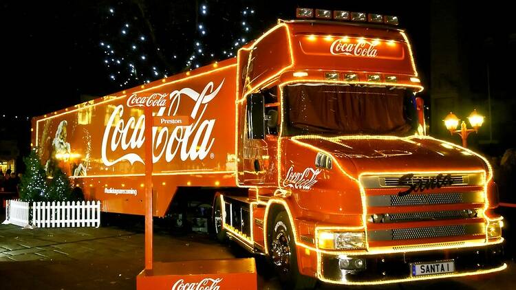 Coca-Cola truck in Preston