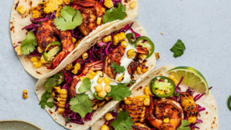 The exotic explorer: Fiery prawn tacos