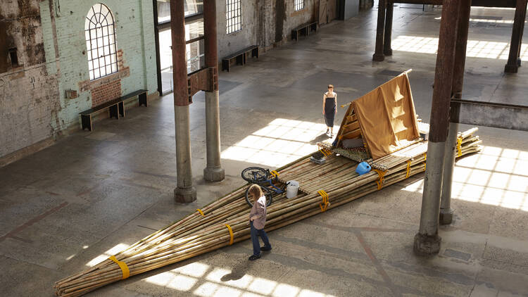 Installation view of Salatoe Tawale exhibition at Carriageworks