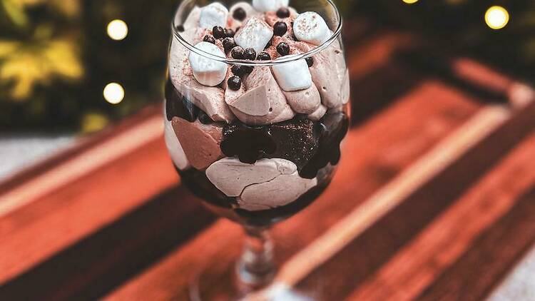 Hot Cocoa Chocolate Trifle