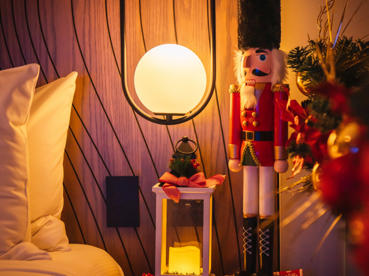 This CBD hotel is transforming one of its rooms into a festive winter wonderland