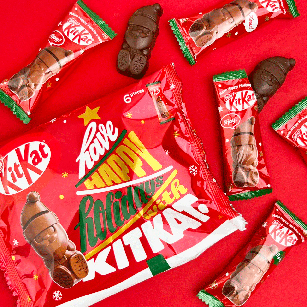 You can now get the Holiday Santa KitKat in Japan this Christmas