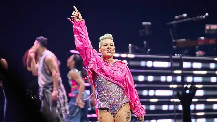 P!nk, performing live