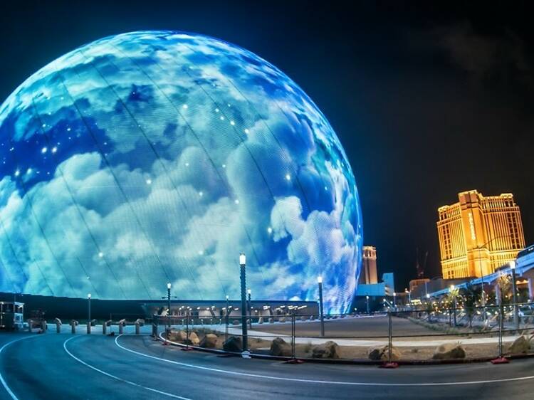 Night Helicopter Flight Over Las Vegas Strip