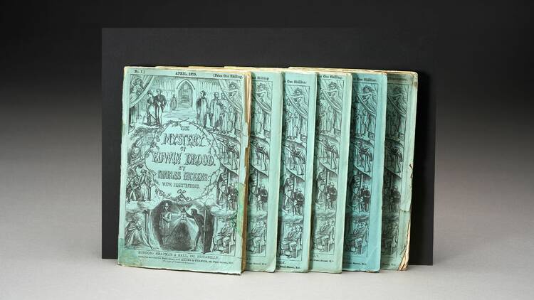 Charles Dickens. The Mystery of Edwin Drood, [in parts]. London: Chapman and Hall, April–September, 1870.