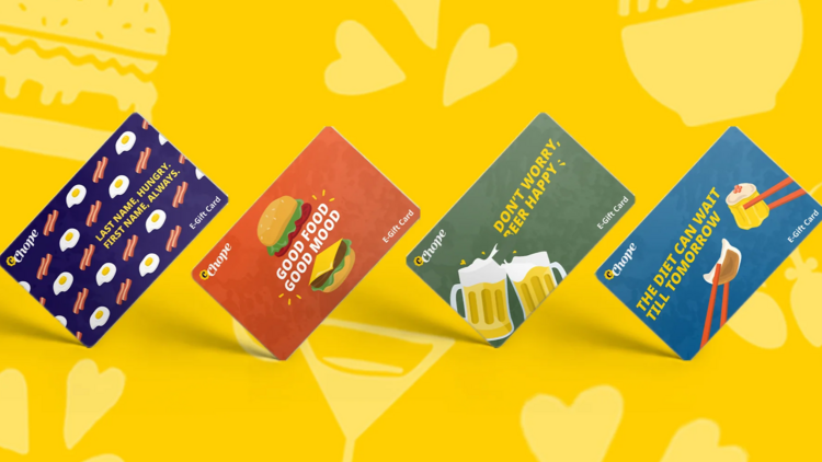 Chope gift card (from $30)