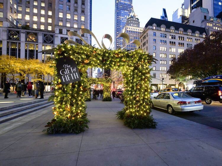 Nest is piping a scent over a section of Fifth Avenue this holiday season