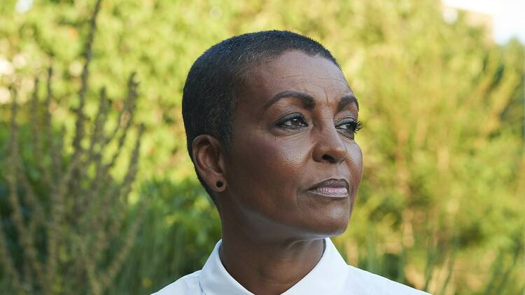 Actress Adjoa Andoh photographed in West London