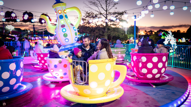 A teacup ride