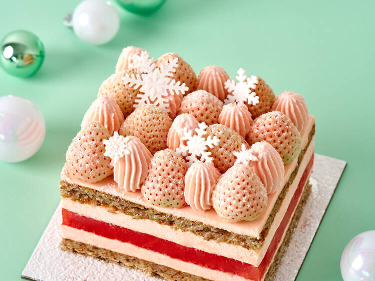 Black Star Pastry's White Strawberry Watermelon cake