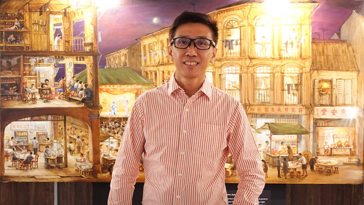 We speak to artist Yip Yew Chong about his 60-metre-long painting of Singapore in the 1970s and 80s