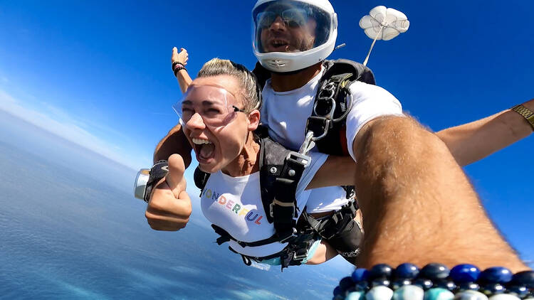 1. Fall into paradise on a skydive 1. Fall into paradise on a skydive