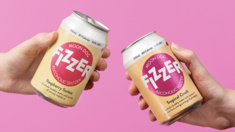 Fizzer Seltzer Mixed Pack by Moon Dog Brewing, $40