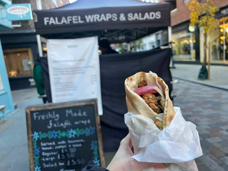 Beirut Kitchen’s falafel wrap