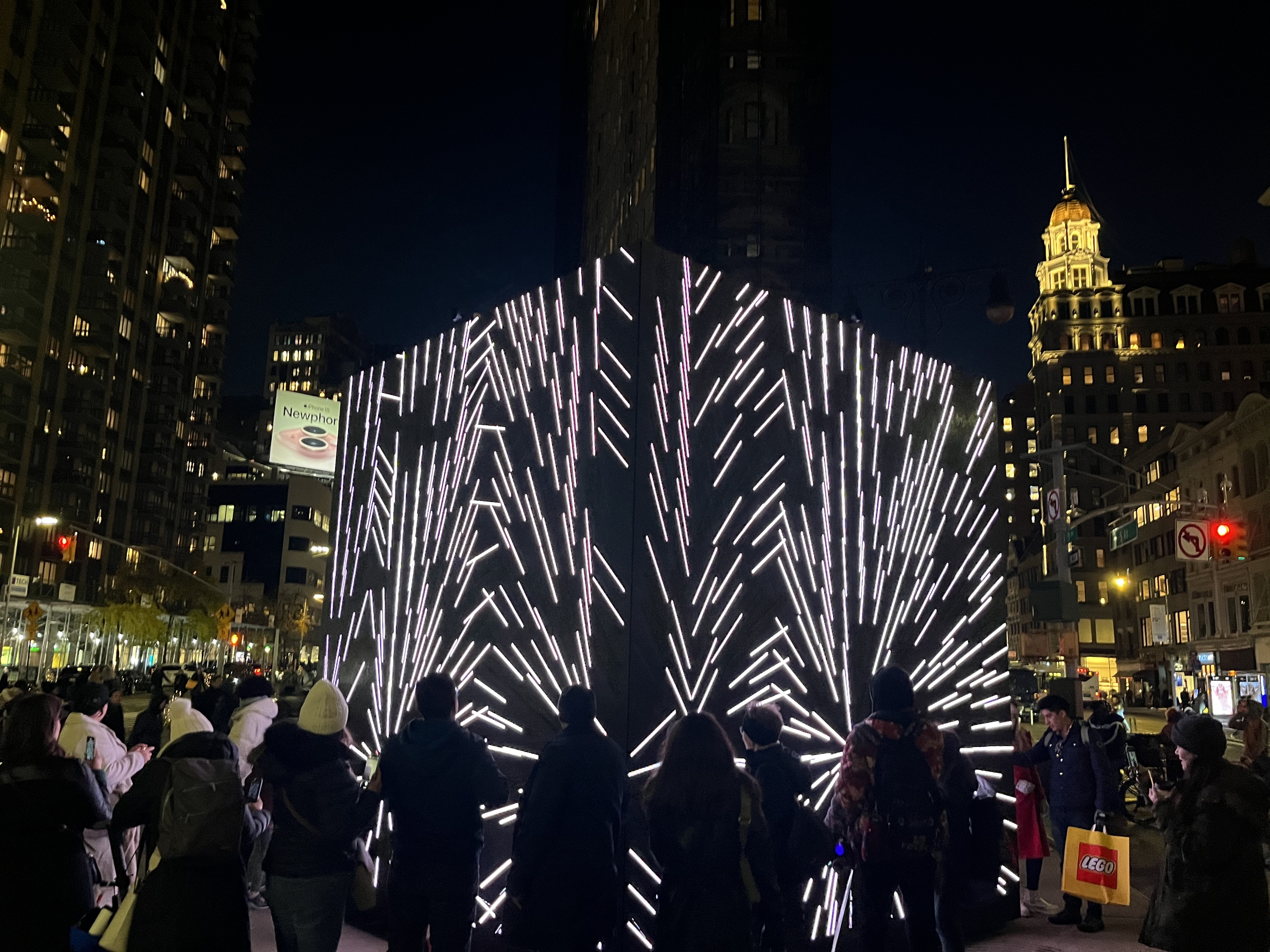 An enormous, interactive LED screen is now in the Flatiron District