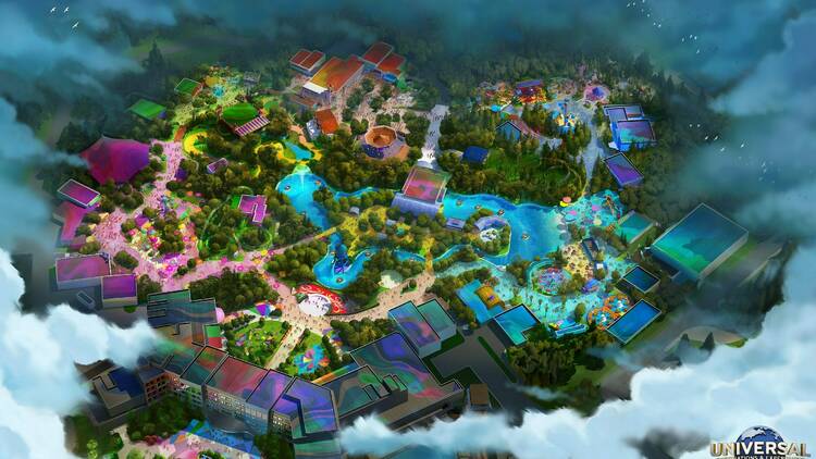 A rendering of Universal Kids Resort, the company's first-ever theme park designed specifically for families with young children.