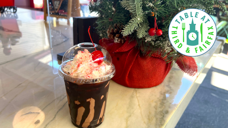 Peppermint chocolate shake from Local Ice