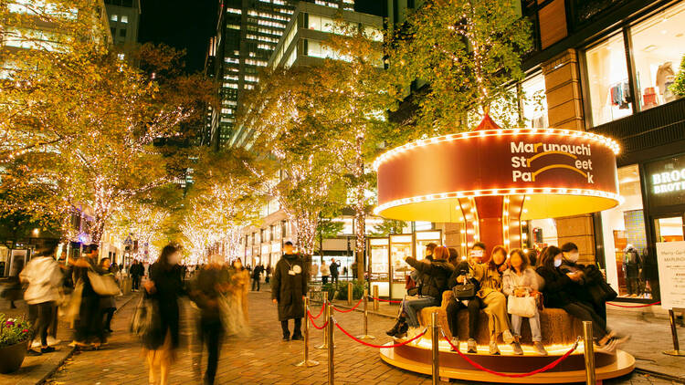 Three illuminated walls for public art exhibition