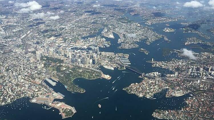 sydney from above
