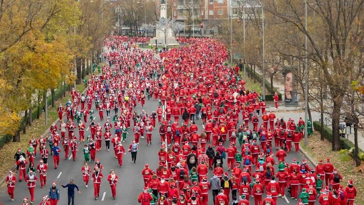 Carrera de Papa Noel.