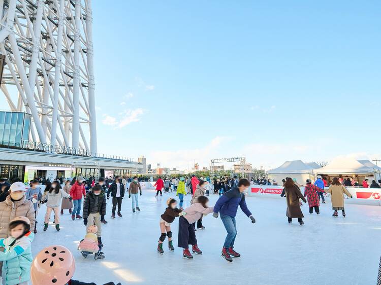 Ice Skating Park at Tokyo Skytree Town