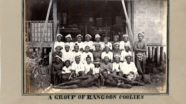J. Jackson, A group of Rangoon Coolies, c. 1868