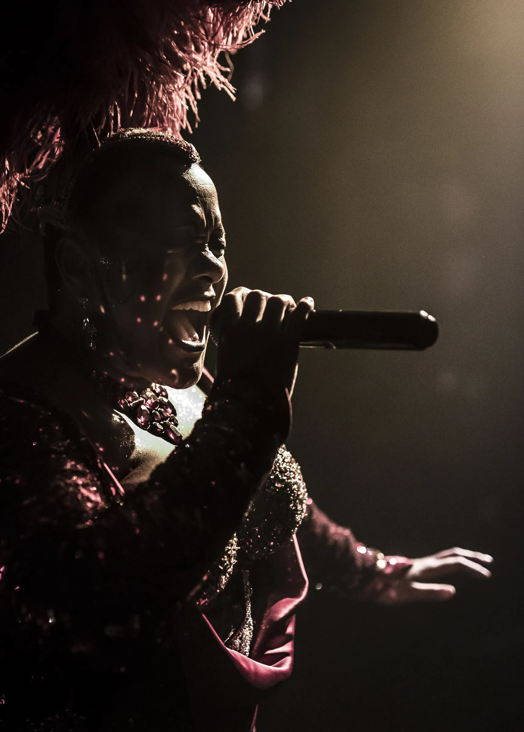 Storm singing in Company XIV’s Nutcracker Rouge 