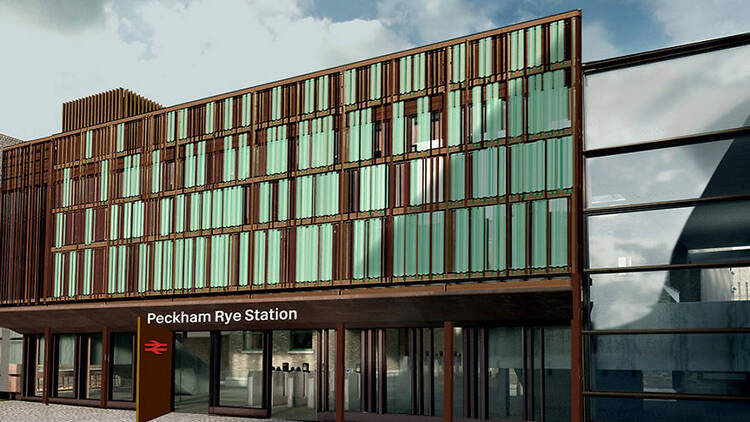 Artists impression of the new Peckham Rye station