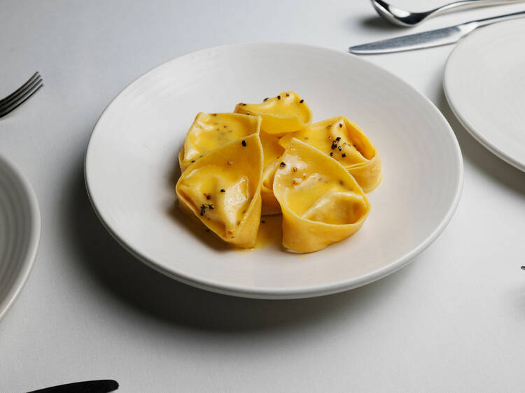 Al Dente Enoteca's tortelloni cacio e pepe