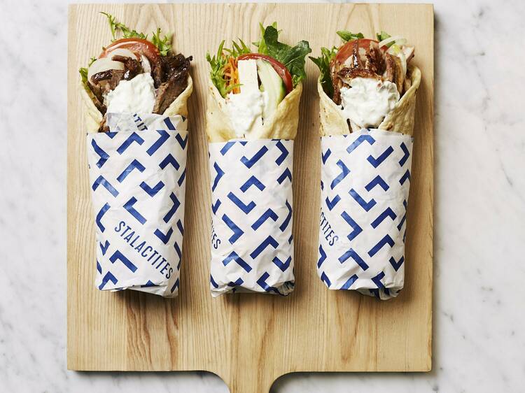 Stalactites Restaurant's lamb souvlaki