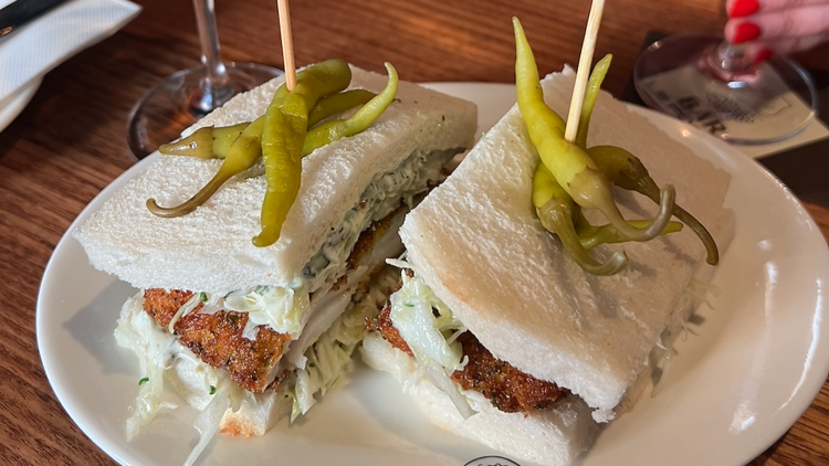 Fish sandwich at Le Foote