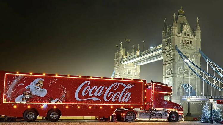 Coca-Cola truck in London