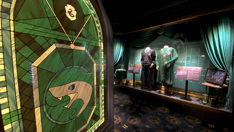 Slytherin common room in Harry Potter: The Exhibition