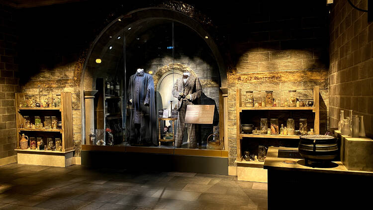 Potions classroom in Harry Potter: The Exhibition