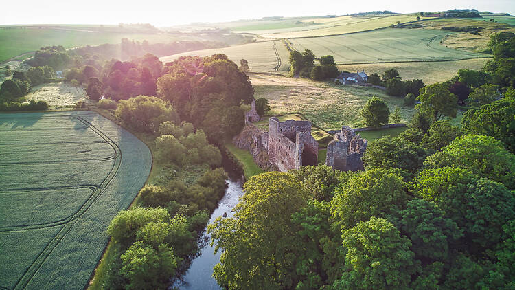 Hailes castle, East Linton, Scotland