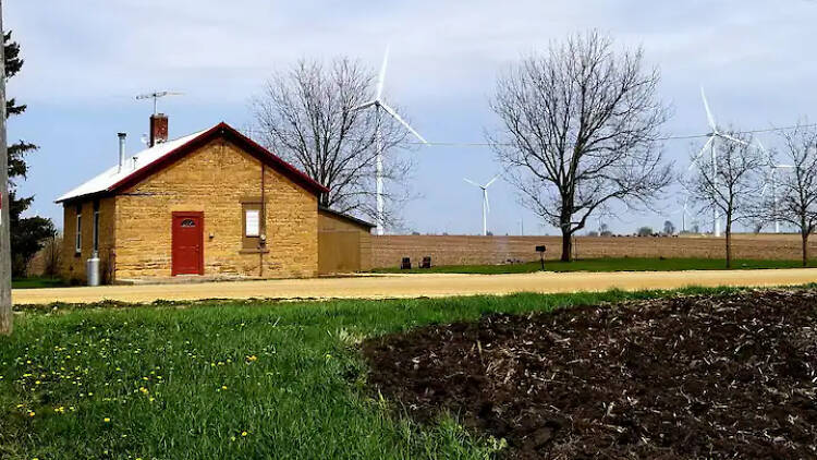 The old schoolhouse in Lena, IL