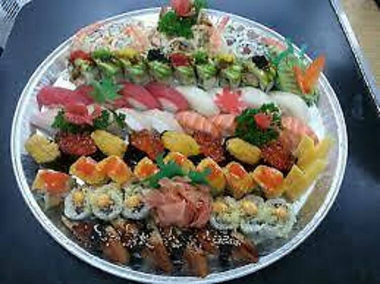 Chicago, IL: The $1.35 assorted sushi at Lawrence Fish Market