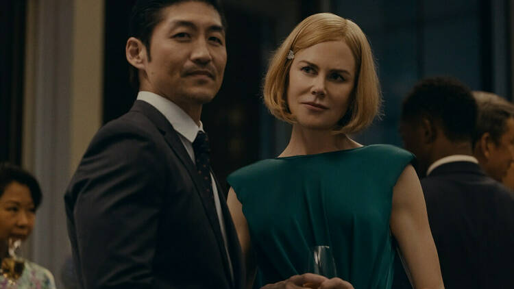 Brian Tee and Nicole Kidman in Expats