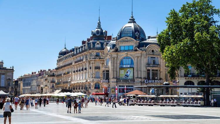 A sunny day in Montpellier, France