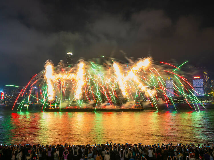 HKTB Winter Harbourfront Pyrotechnics