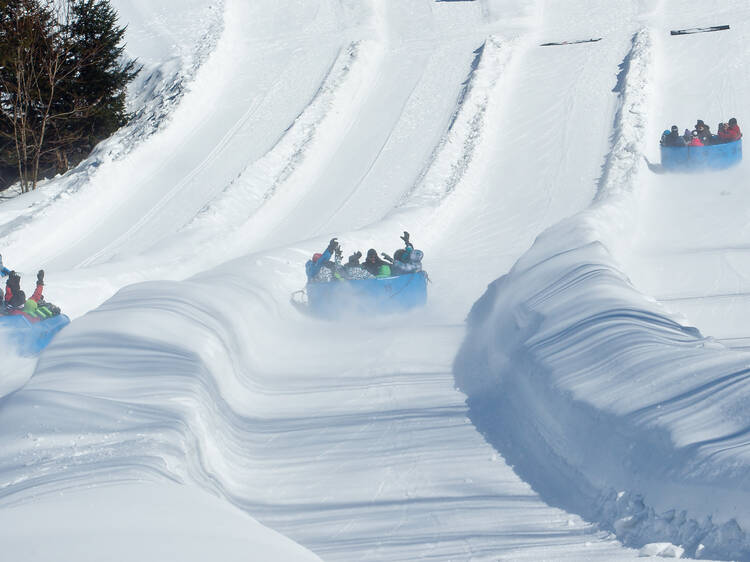 Go sliding at the world's largest tubing station