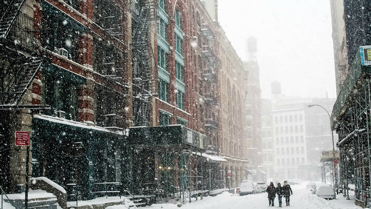 Snow storm in NYC