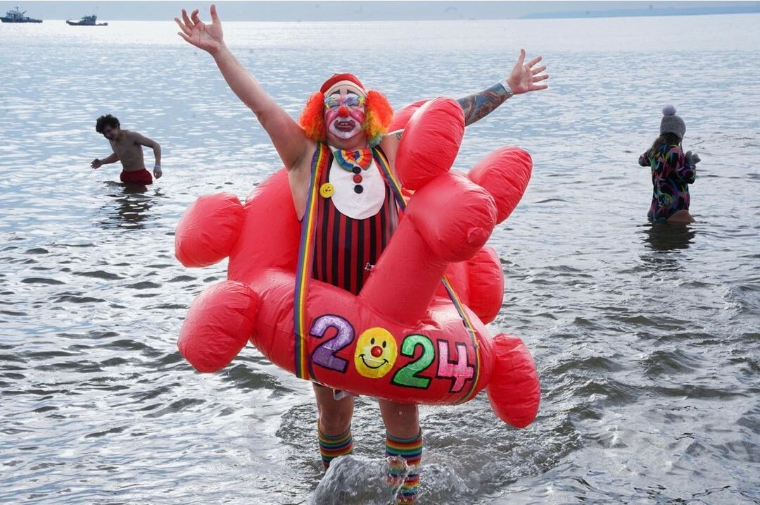 13 photos from the Coney Island Polar Bear Plunge on New Year’s Day