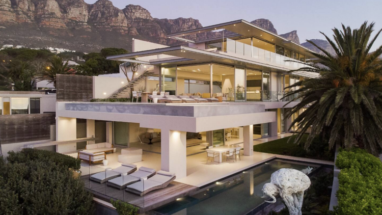 The luxury villa above Camps Bay Beach