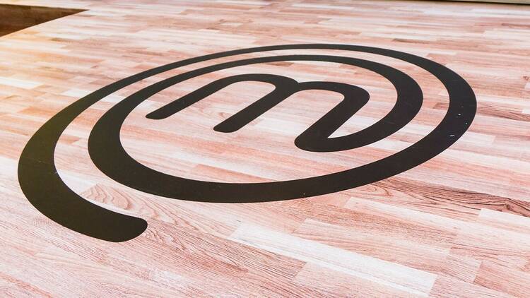 MasterChef logo on table